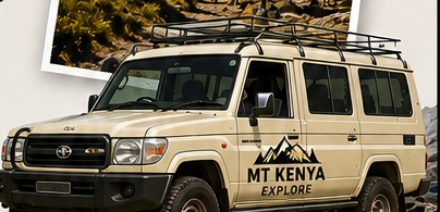 Mt Kenya Explore Company tour car in the Mount Kenya region